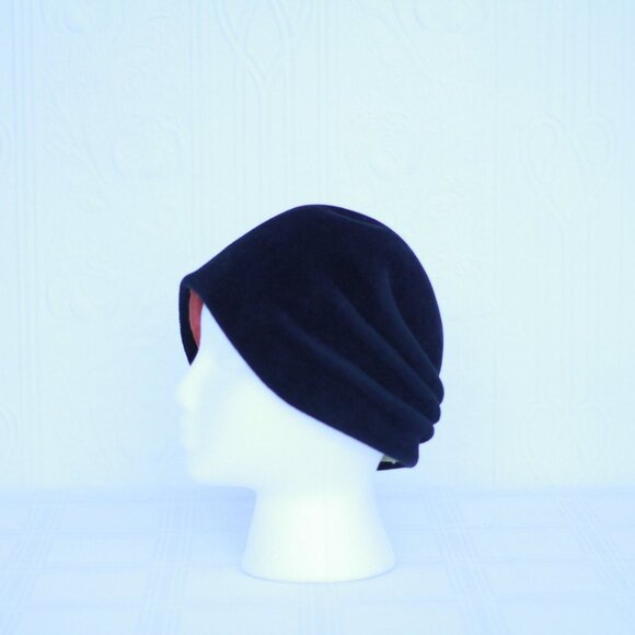 Mid-century modern Frank Olive turban hat - blue beaver fur felt - Picture 2 of 4